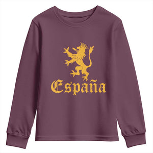 Espana Spain Lion Symbol Spanish Spaniard Pride Youth Sweatshirt