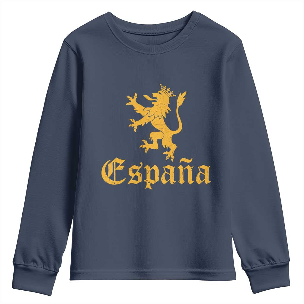 Espana Spain Lion Symbol Spanish Spaniard Pride Youth Sweatshirt