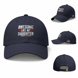Awesome Like My Daughter Baseball Cap Funny Girl Dad Quote