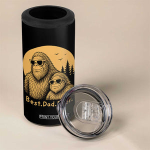 Vintage Best Dad Ever Bigfoot Papa Fathers Day 4 in 1 Can Cooler Tumbler