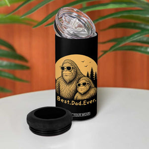 Vintage Best Dad Ever Bigfoot Papa Fathers Day 4 in 1 Can Cooler Tumbler