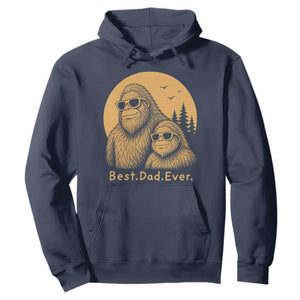 Vintage Best Dad Ever Bigfoot Papa Fathers Day Hoodie