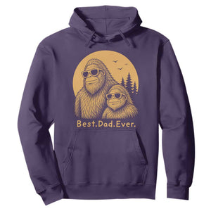 Vintage Best Dad Ever Bigfoot Papa Fathers Day Hoodie