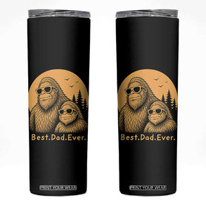 Vintage Best Dad Ever Bigfoot Papa Fathers Day Skinny Tumbler