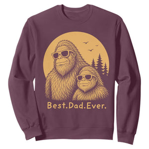 Vintage Best Dad Ever Bigfoot Papa Fathers Day Sweatshirt