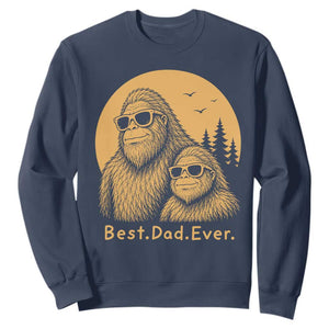 Vintage Best Dad Ever Bigfoot Papa Fathers Day Sweatshirt