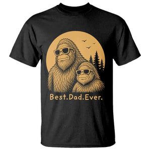 Vintage Best Dad Ever Bigfoot Papa Fathers Day T Shirt