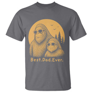 Vintage Best Dad Ever Bigfoot Papa Fathers Day T Shirt