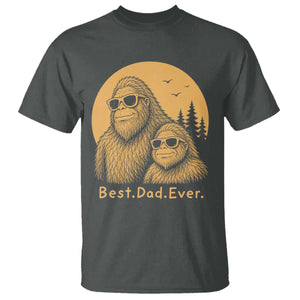 Vintage Best Dad Ever Bigfoot Papa Fathers Day T Shirt
