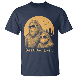 Vintage Best Dad Ever Bigfoot Papa Fathers Day T Shirt
