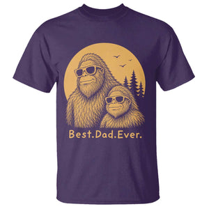 Vintage Best Dad Ever Bigfoot Papa Fathers Day T Shirt