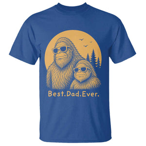 Vintage Best Dad Ever Bigfoot Papa Fathers Day T Shirt