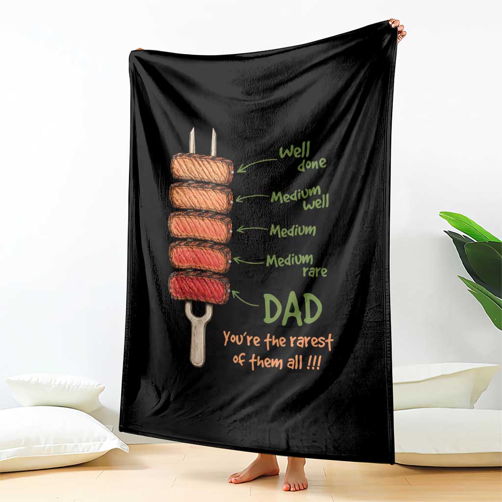 Grill Dad Throw Blanket You're The Rarest of Them All BBQ Father TS11 Print Your Wear