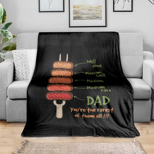 Grill Dad Throw Blanket You're The Rarest of Them All BBQ Father TS11 Print Your Wear