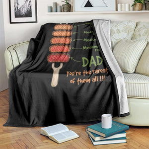 Grill Dad Throw Blanket You're The Rarest of Them All BBQ Father TS11 Print Your Wear