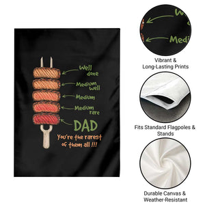 Grill Dad Garden Flag You're The Rarest of Them All BBQ Father