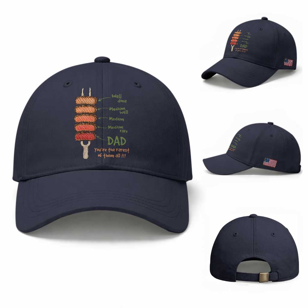 Grill Dad Baseball Cap You're The Rarest of Them All BBQ Father