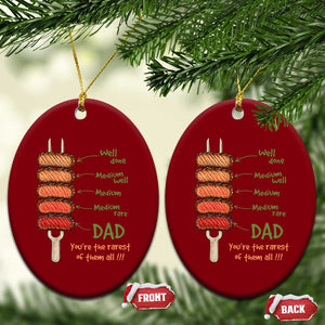 Grill Dad Ceramic Ornament You're The Rarest of Them All BBQ Father TS11 Print Your Wear