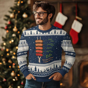 Grill Dad Ugly Christmas Sweater You're The Rarest of Them All BBQ Father