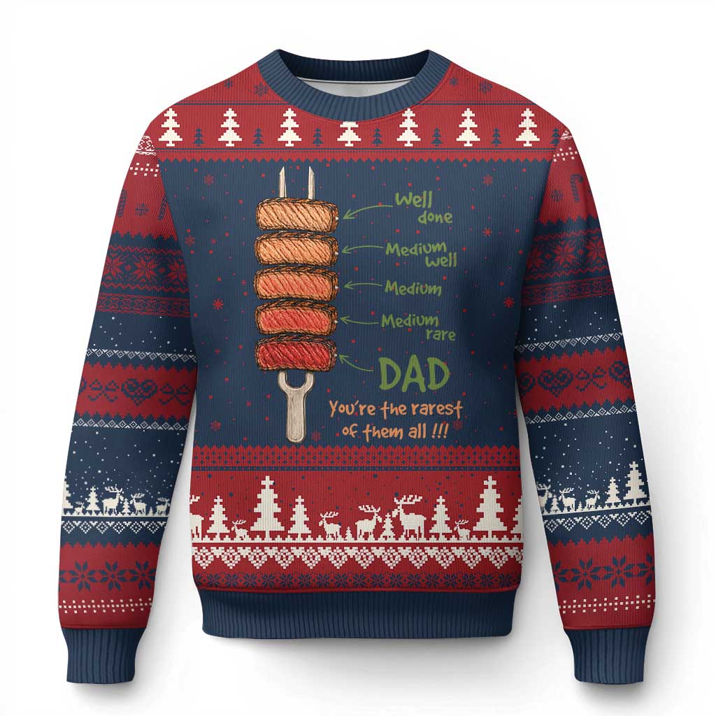 Grill Dad Ugly Christmas Sweater You're The Rarest of Them All BBQ Father