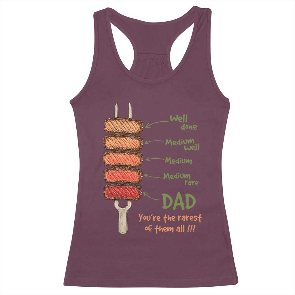 Grill Dad Racerback Tank Top You're The Rarest of Them All BBQ Father