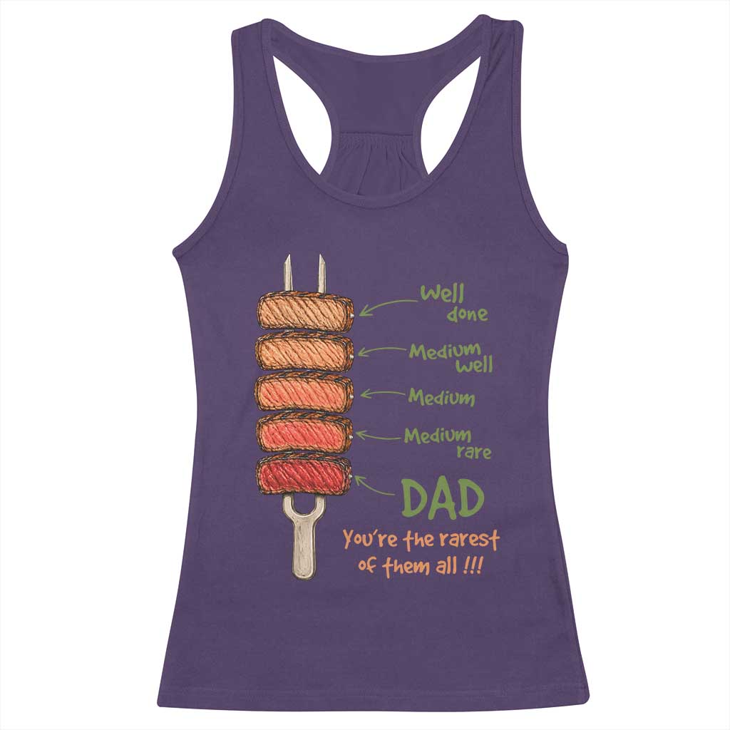 Grill Dad Racerback Tank Top You're The Rarest of Them All BBQ Father