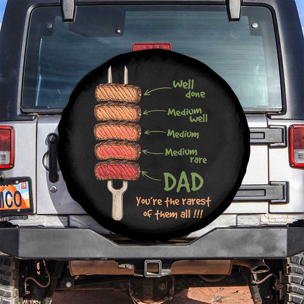 Grill Dad Spare Tire Cover You're The Rarest of Them All BBQ Father TS11 No hole Black Print Your Wear