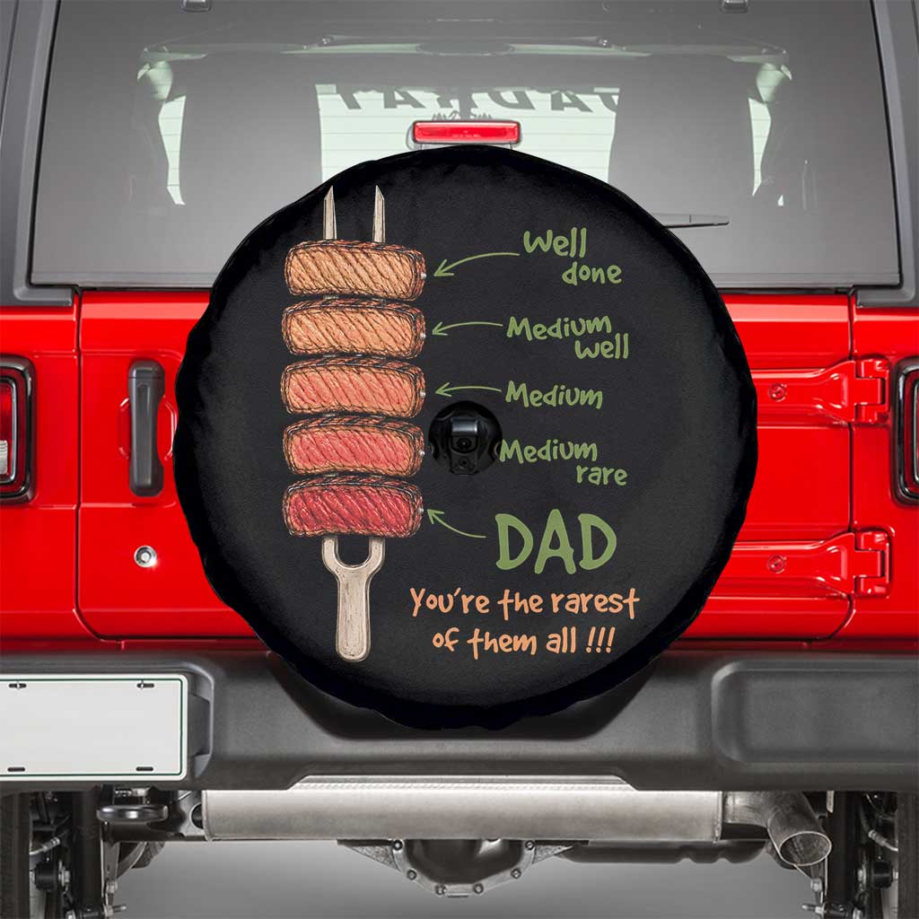 Grill Dad Spare Tire Cover You're The Rarest of Them All BBQ Father TS11 Black Print Your Wear
