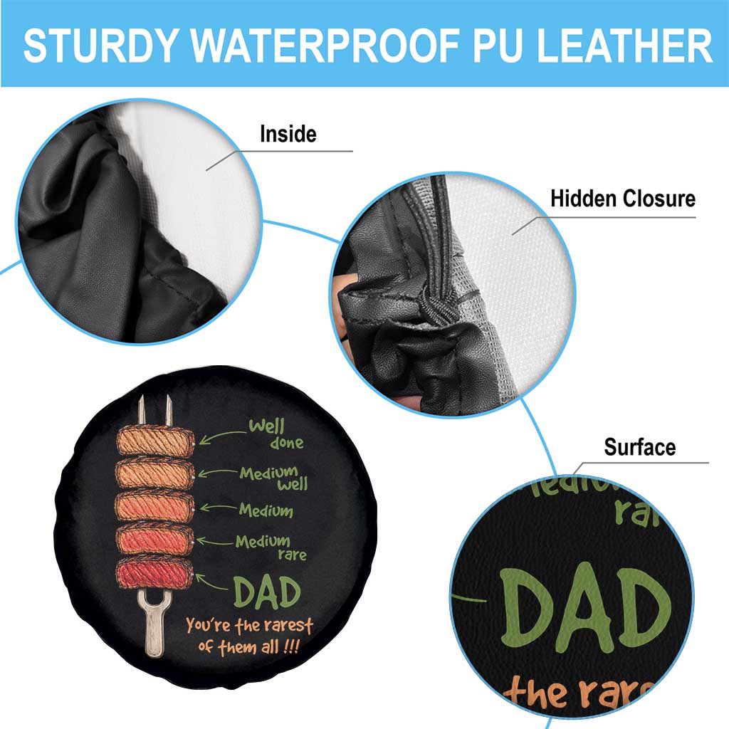 Grill Dad Spare Tire Cover You're The Rarest of Them All BBQ Father TS11 Print Your Wear