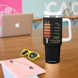 Grill Dad Tumbler With Handle You're The Rarest of Them All BBQ Father