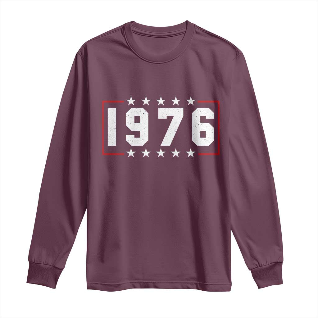 50th Birthday Long Sleeve Shirt Vintage 1976 50 Years Old Birthday Stars And Stripes
