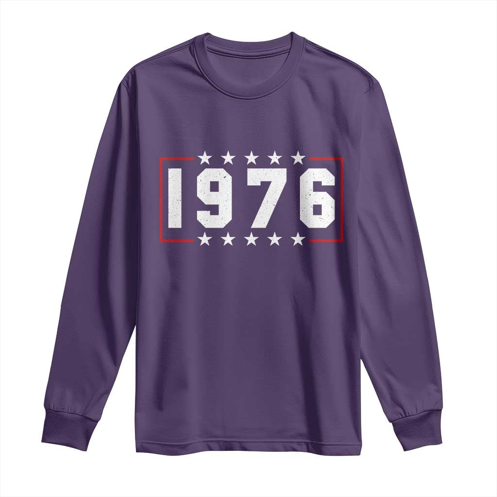 50th Birthday Long Sleeve Shirt Vintage 1976 50 Years Old Birthday Stars And Stripes