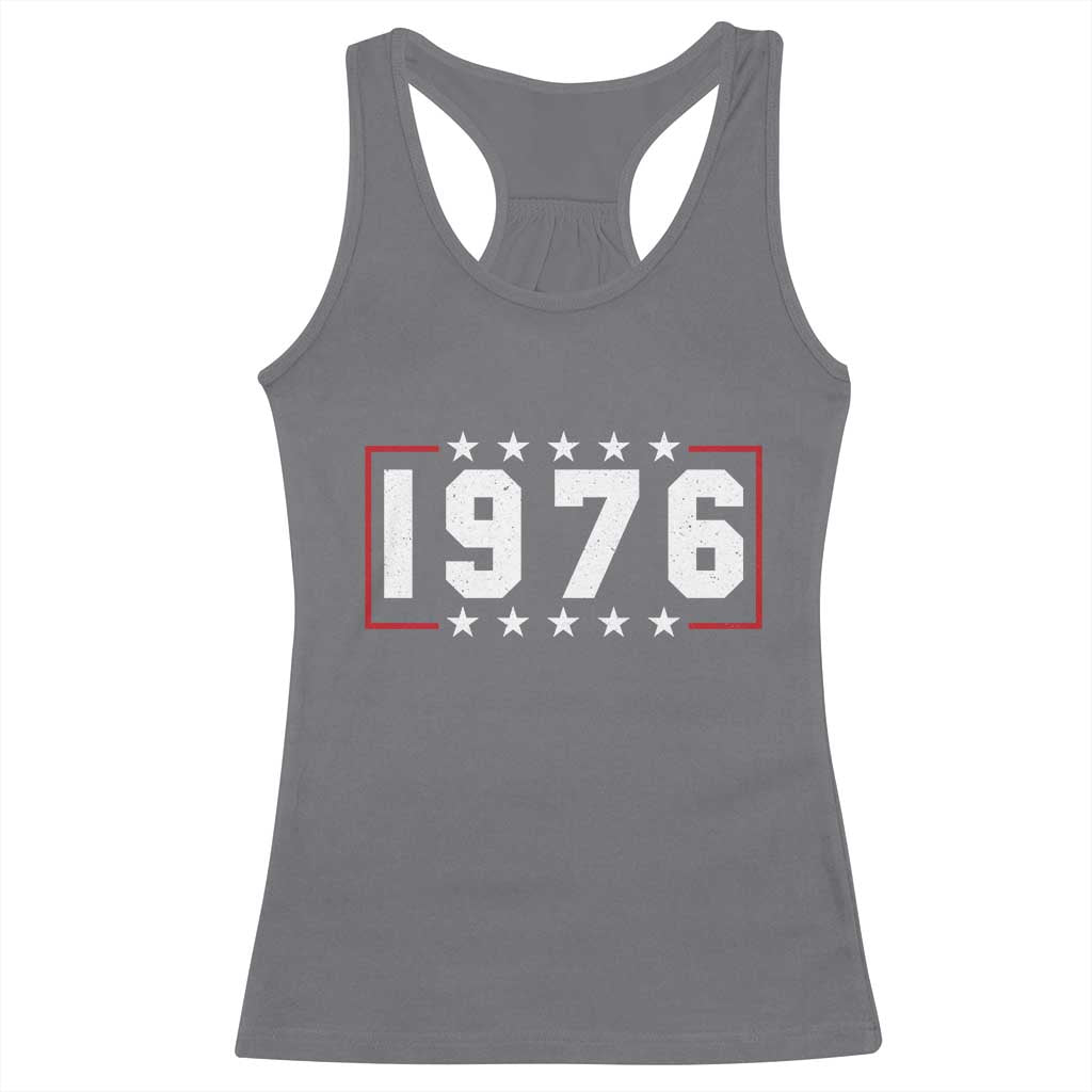 50th Birthday Racerback Tank Top Vintage 1976 50 Years Old Birthday Stars And Stripes