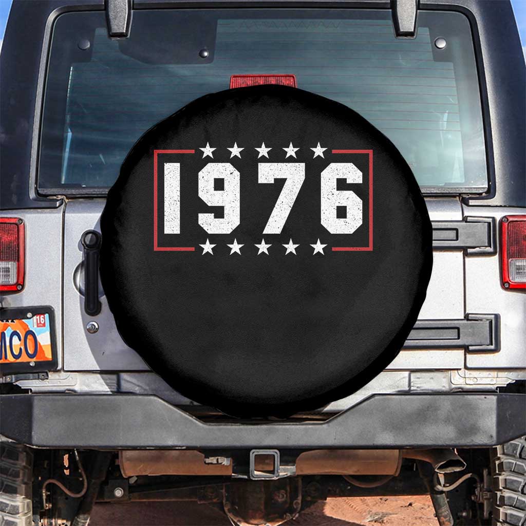 50th Birthday Spare Tire Cover Vintage 1976 50 Years Old Birthday Stars And Stripes TS11 No hole Black Print Your Wear