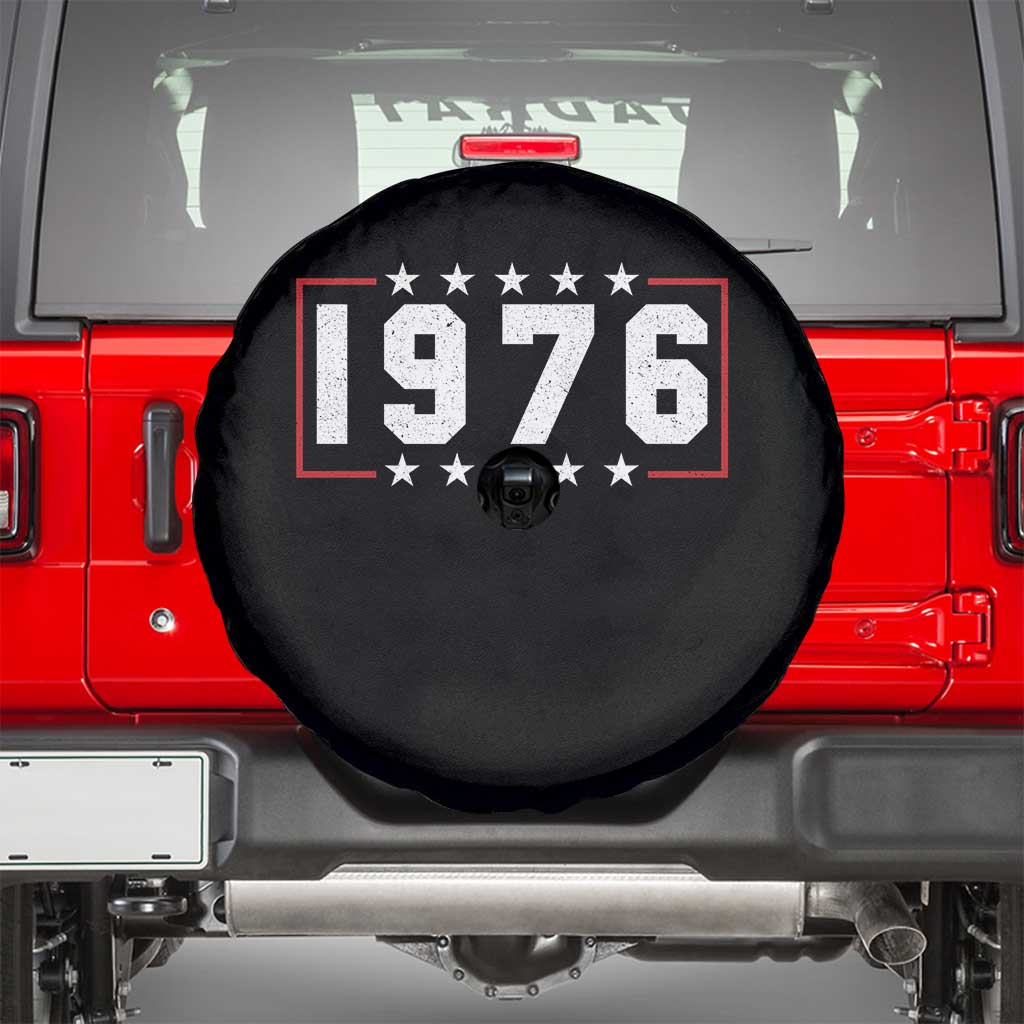 50th Birthday Spare Tire Cover Vintage 1976 50 Years Old Birthday Stars And Stripes TS11 Black Print Your Wear