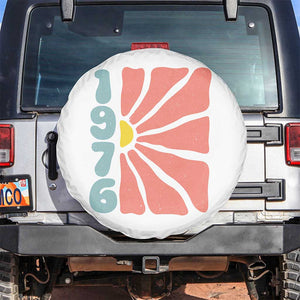 50th Birthday Spare Tire Cover Vintage 1976 Boho Flowers 50 Years Old Birthday