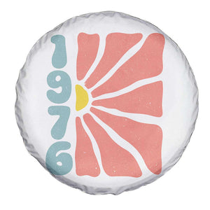 50th Birthday Spare Tire Cover Vintage 1976 Boho Flowers 50 Years Old Birthday