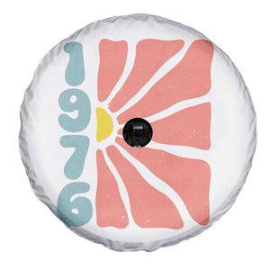 50th Birthday Spare Tire Cover Vintage 1976 Boho Flowers 50 Years Old Birthday