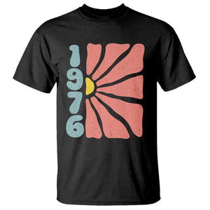 50th Birthday T Shirt Vintage 1976 Boho Flowers 50 Years Old Birthday