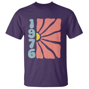 50th Birthday T Shirt Vintage 1976 Boho Flowers 50 Years Old Birthday