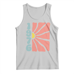 50th Birthday Tank Top Vintage 1976 Boho Flowers 50 Years Old Birthday