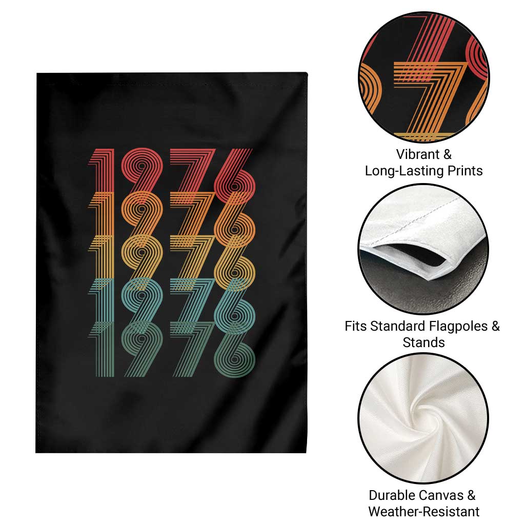 50th Birthday Garden Flag Vintage 1976 Retro 50 Years Old Birthday TS11 Print Your Wear