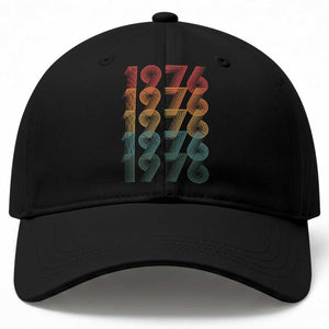 50th Birthday Baseball Cap Vintage 1976 Retro 50 Years Old Birthday