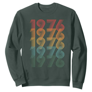 50th Birthday Sweatshirt Vintage 1976 Retro 50 Years Old Birthday