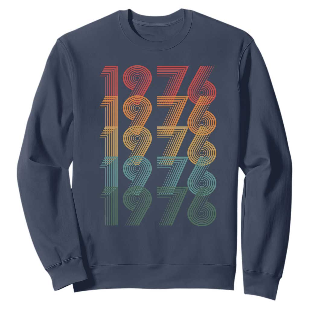 50th Birthday Sweatshirt Vintage 1976 Retro 50 Years Old Birthday