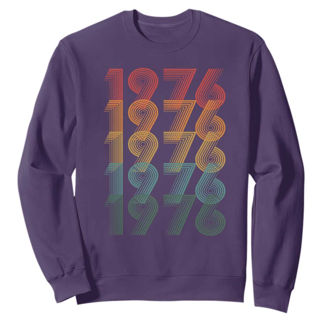 50th Birthday Sweatshirt Vintage 1976 Retro 50 Years Old Birthday