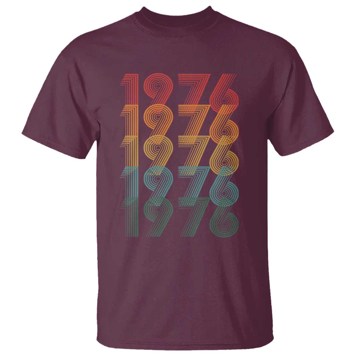 50th Birthday T Shirt Vintage 1976 Retro 50 Years Old Birthday