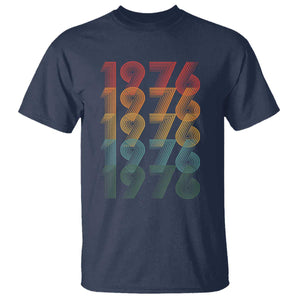 50th Birthday T Shirt Vintage 1976 Retro 50 Years Old Birthday