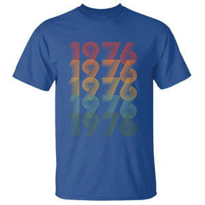50th Birthday T Shirt Vintage 1976 Retro 50 Years Old Birthday
