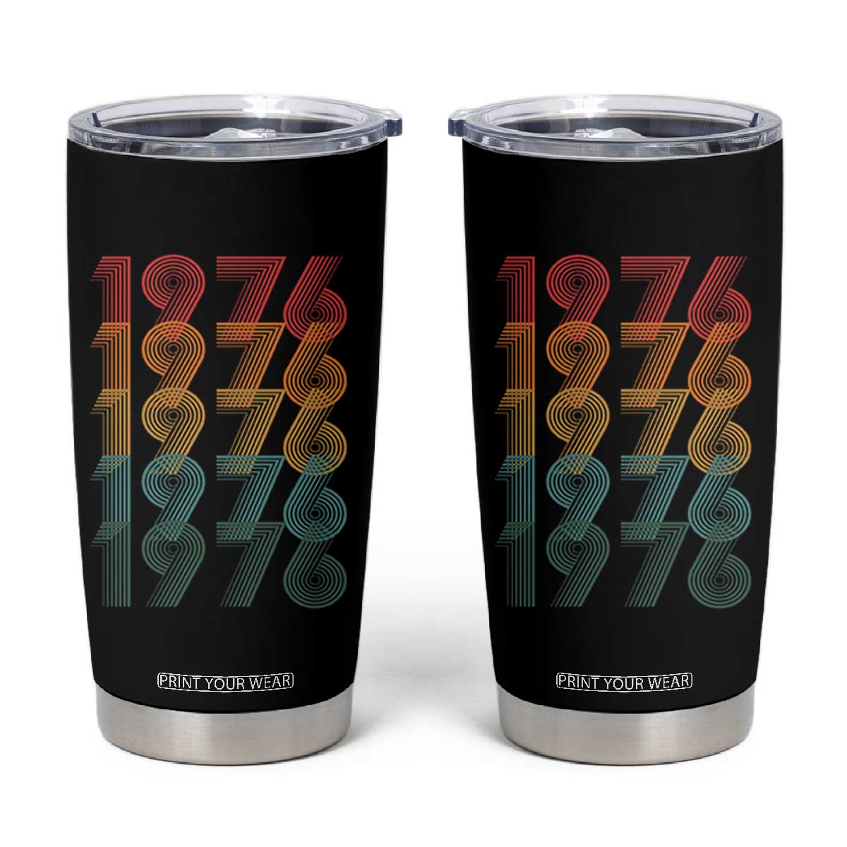 50th Birthday Tumbler Cup Vintage 1976 Retro 50 Years Old Birthday